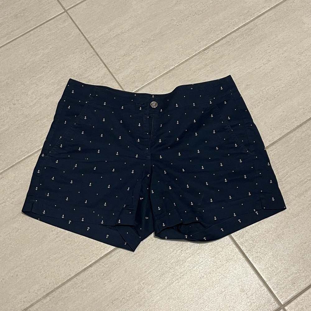 Nautica Navy Blue Women's Anchor Print Shorts